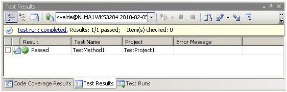 SSIS Unittest passed